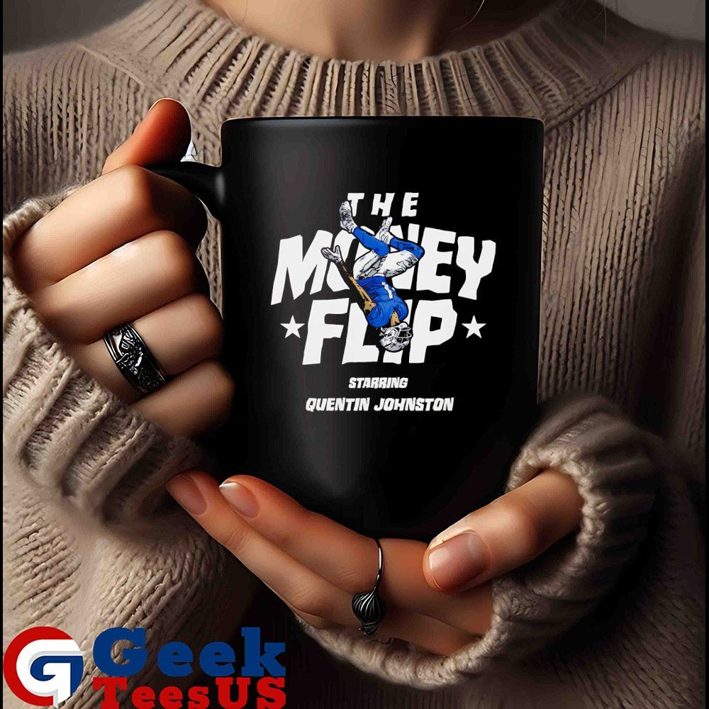 The Money Flip Quentin Johnston Los Angeles Chargers football shirt