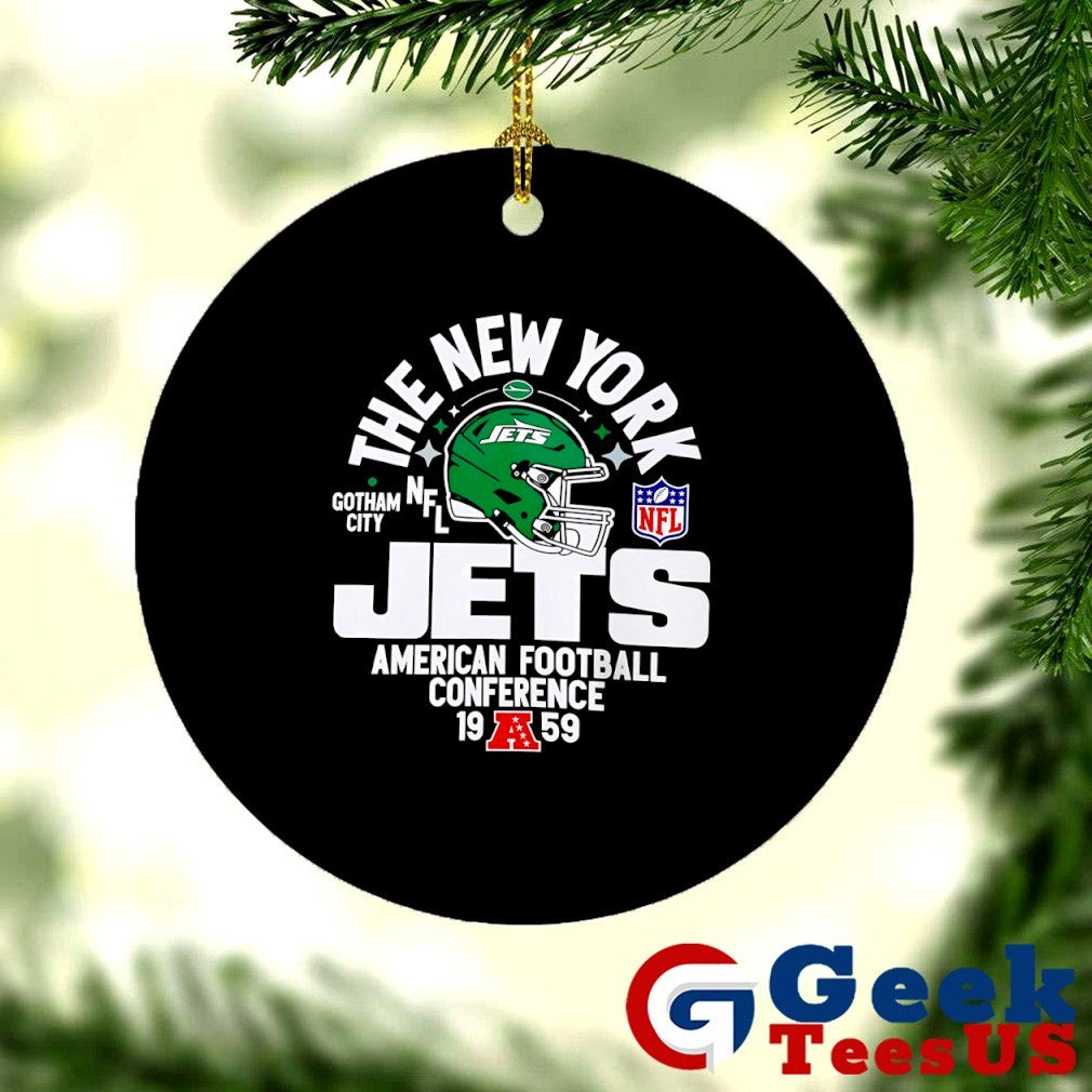 The New York Jets Gotham City American Football Conference 1959 helmet shirt