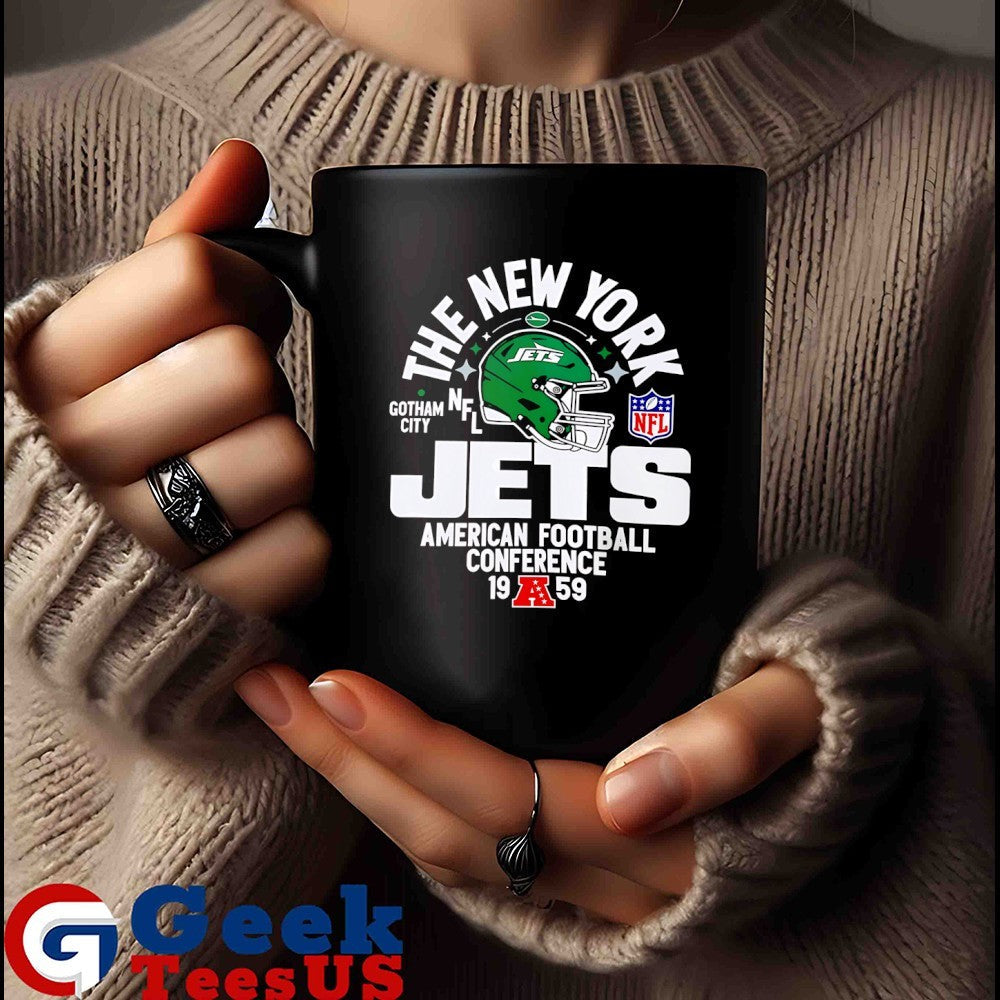 The New York Jets Gotham City American Football Conference 1959 helmet shirt