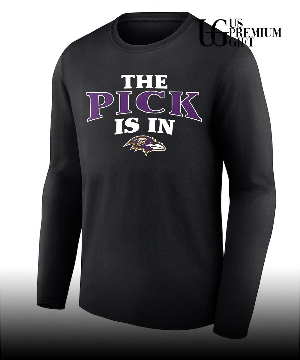 The Pick is in Baltimore Ravens Football shirt