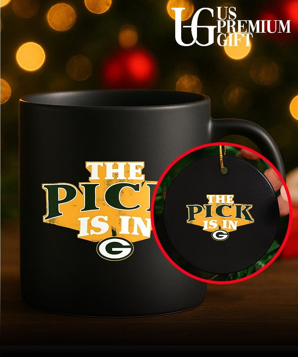 The Pick is in Green Bay Packers Football shirt
