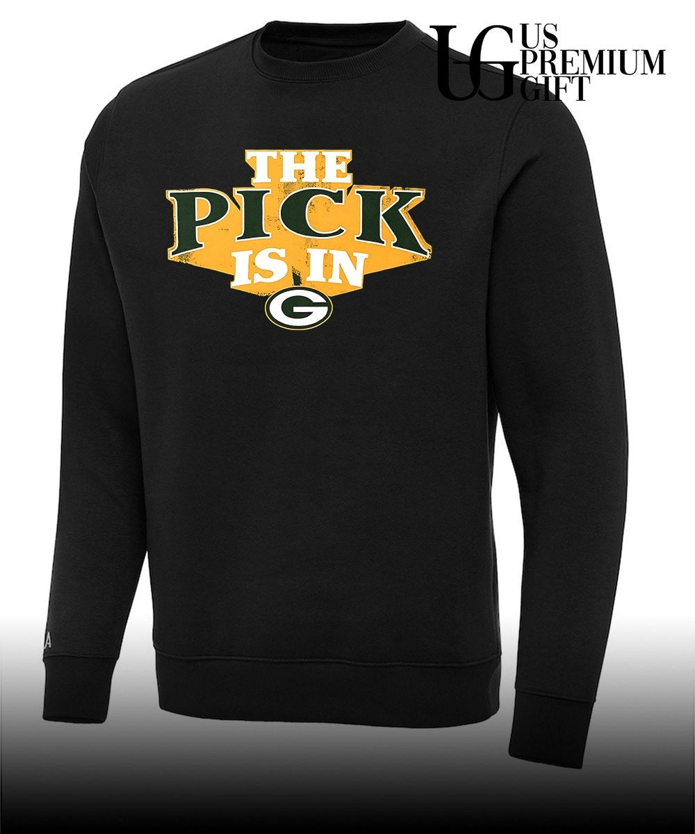 The Pick is in Green Bay Packers Football shirt