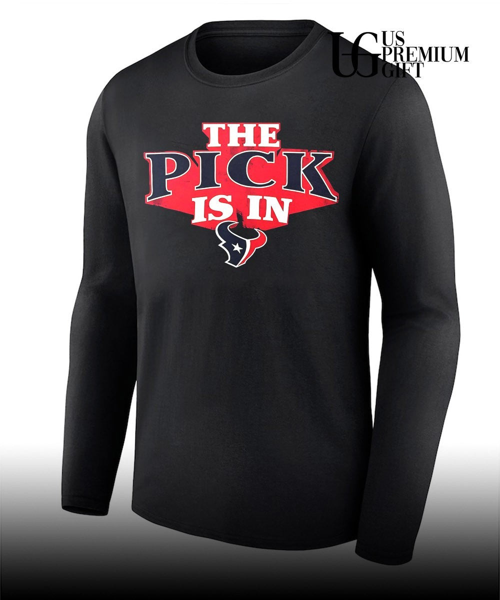 The Pick is in Houston Texans Football shirt