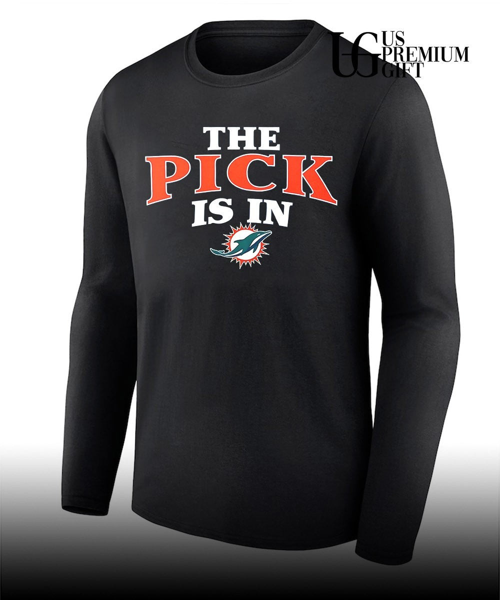 The Pick is in Miami Dolphins Football shirt