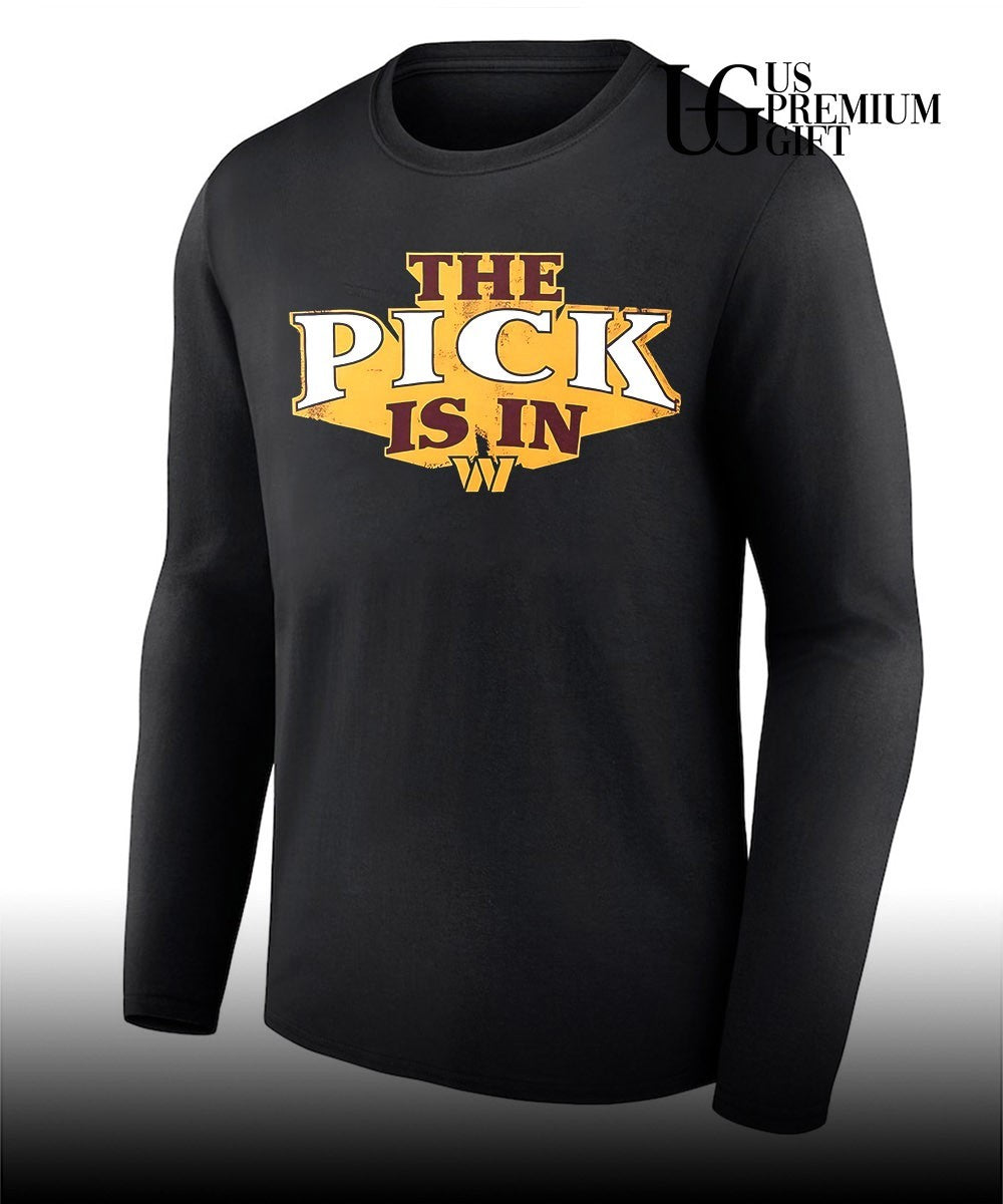 The Pick is in Washington Commanders Football shirt