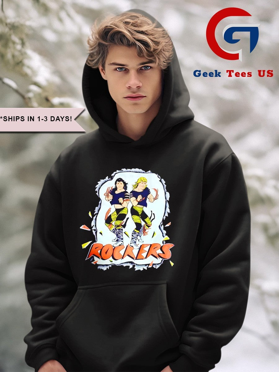 The Rockers wearing Rockers Wwf Tag Team Wrestling shirt