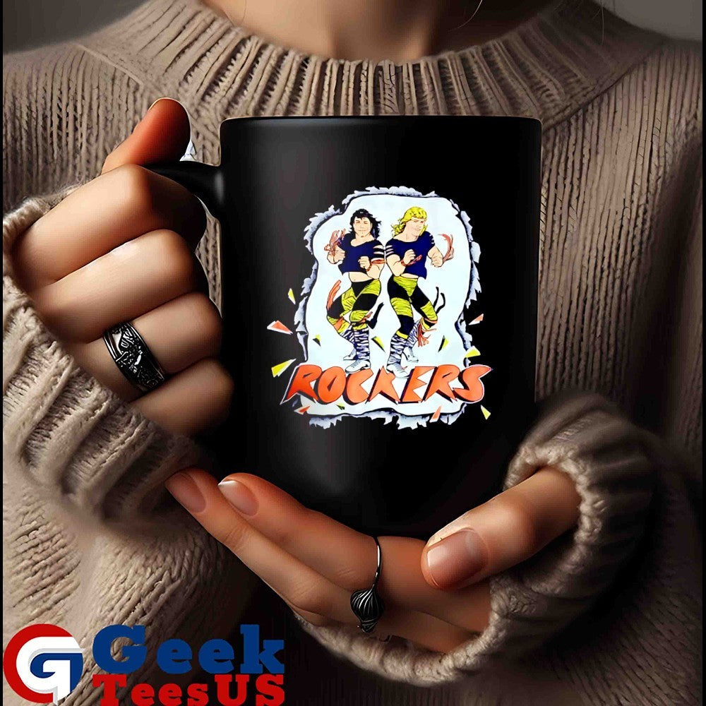 The Rockers wearing Rockers Wwf Tag Team Wrestling shirt