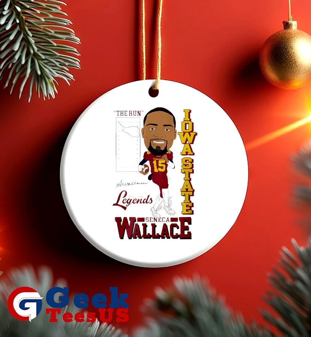 The Run Iowa State Cyclone Legends Seneca Wallace caricature shirt