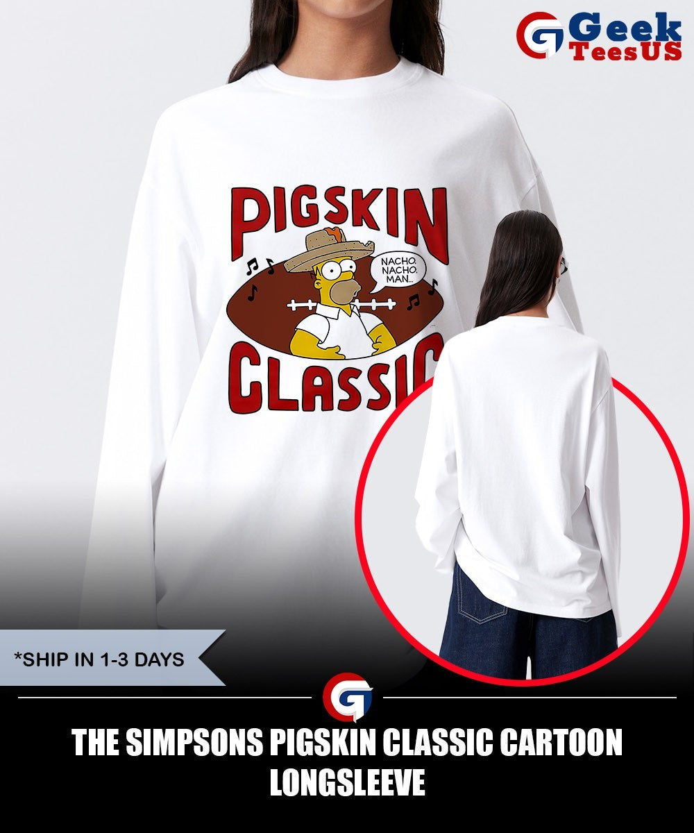 The Simpsons Pigskin Classic cartoon shirt