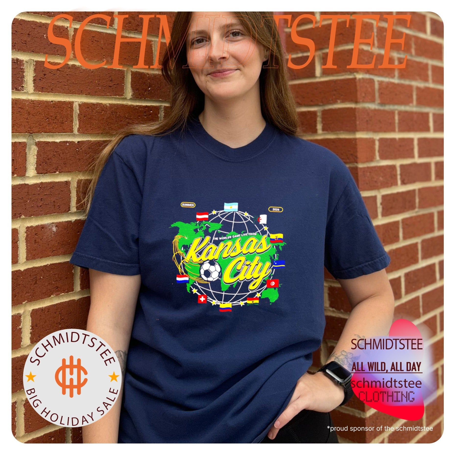 The Worlds Game Live From Kansas City Soccer Souvenir flag shirt