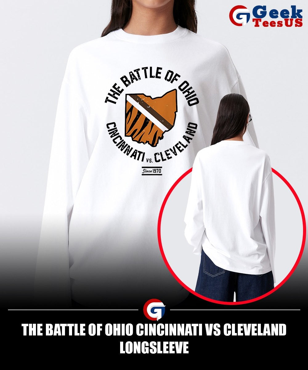 The battle of Ohio Cincinnati vs Cleveland shirt