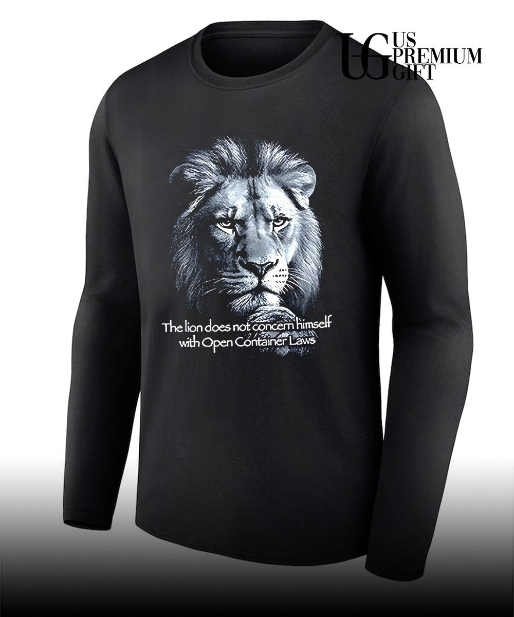 The lion does not concern himself with open container laws shirt