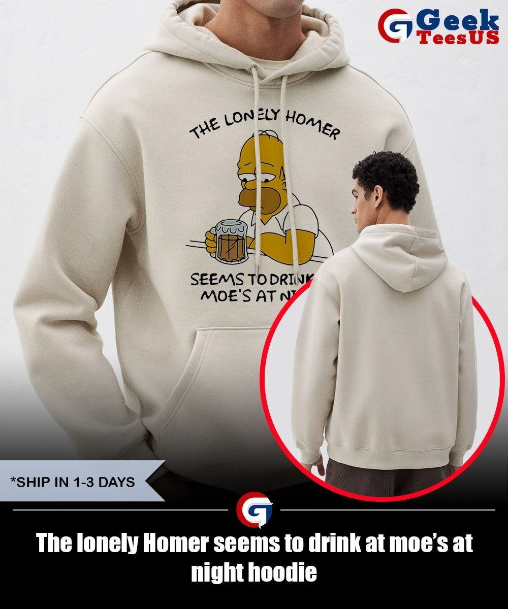 The lonely Homer seems to drink at moe’s at night shirt