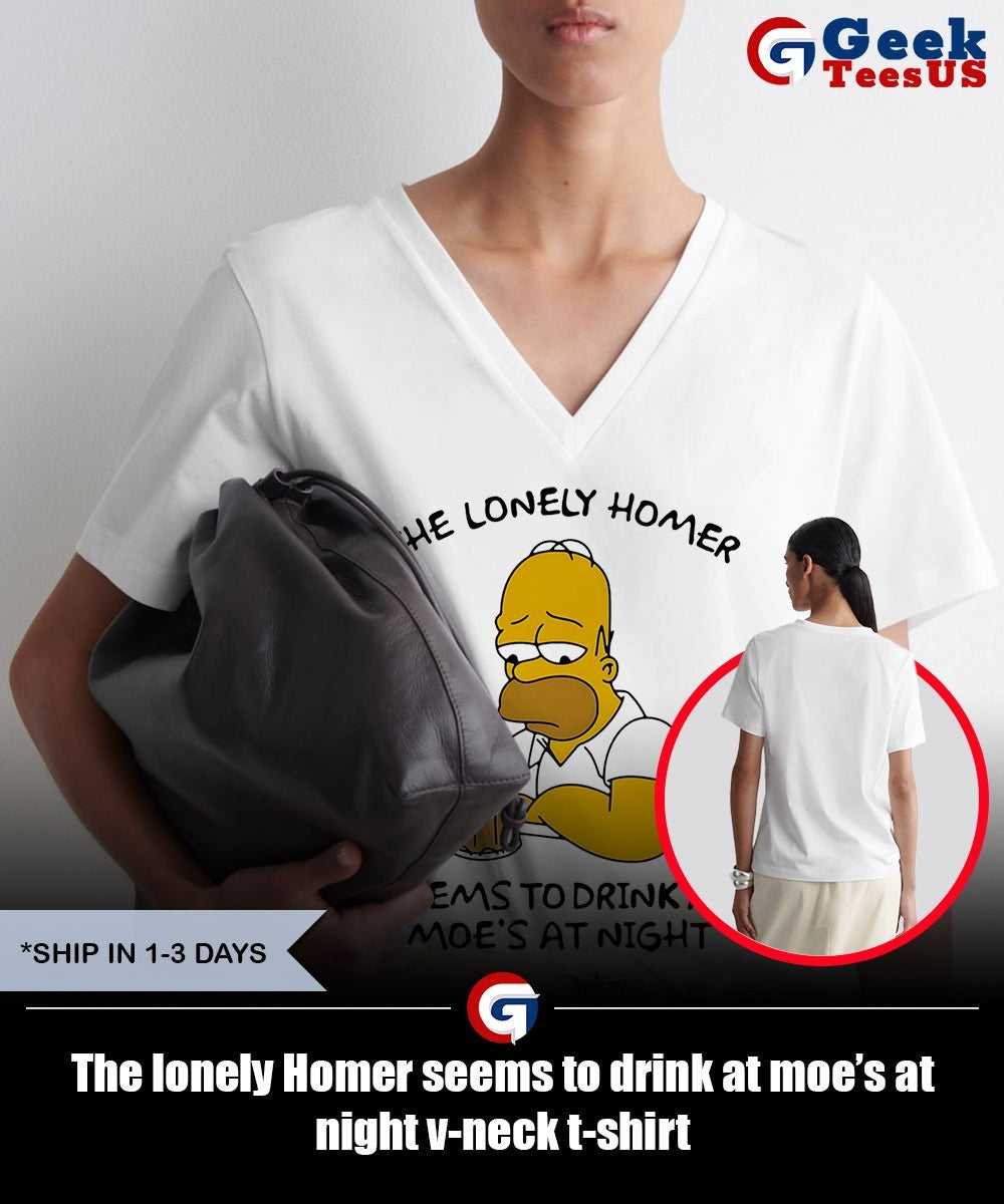 The lonely Homer seems to drink at moe’s at night shirt
