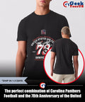 The perfect combination of Carolina Panthers Football and the 78th Anniversary of the United States Air Force 1947-2025 shirt