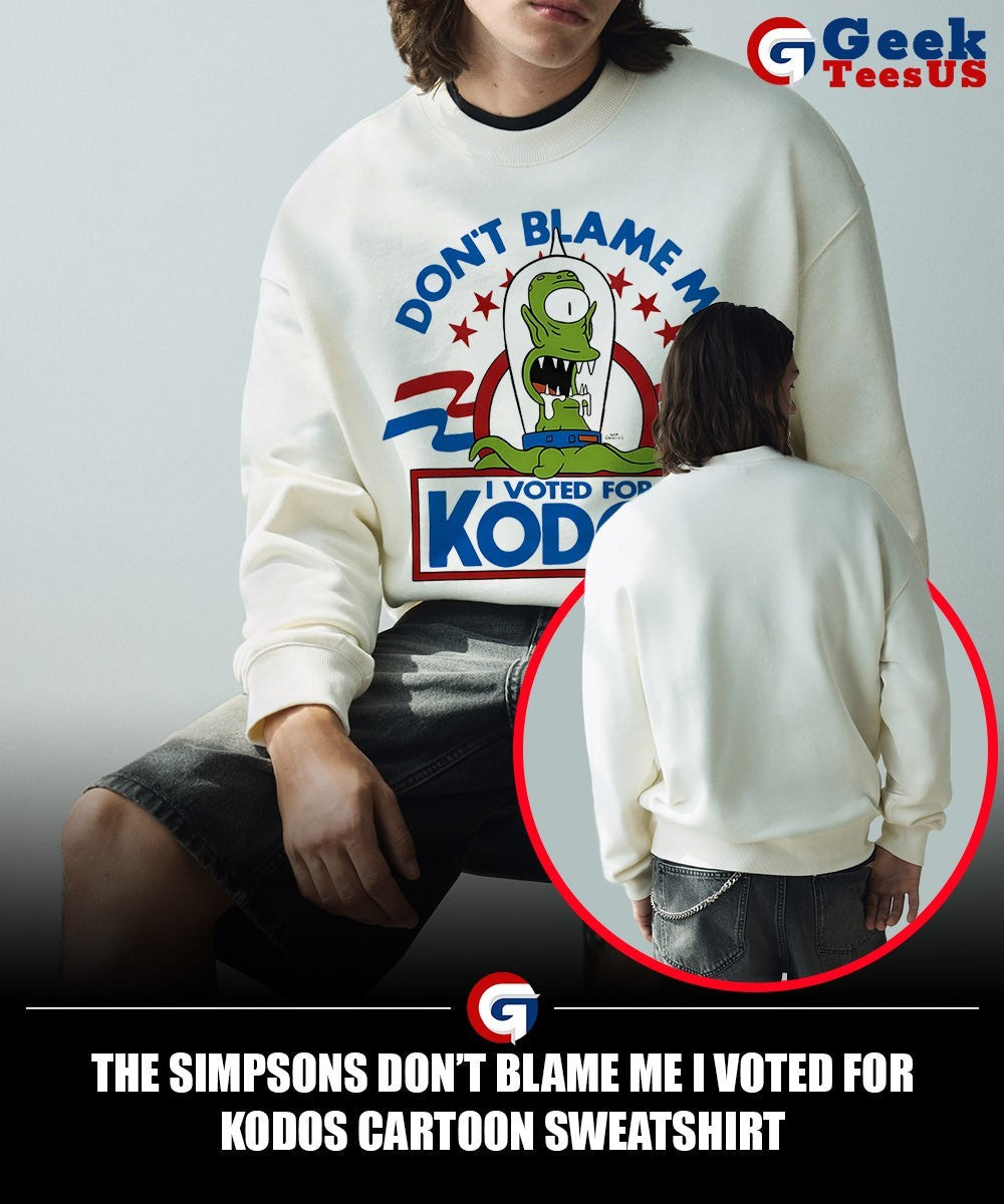 The simpsons don’t blame me I voted for kodos cartoon shirt