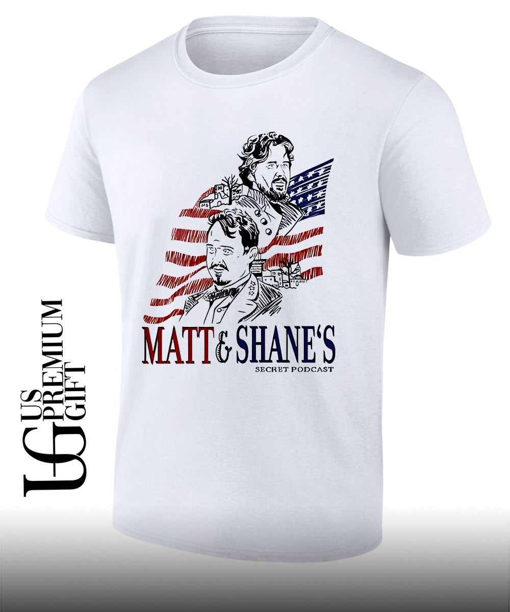 Theo Von wears Matt and Shane’s shirt