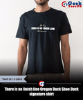 There is no finish line Oregon Duck Shoe Duck signature shirt