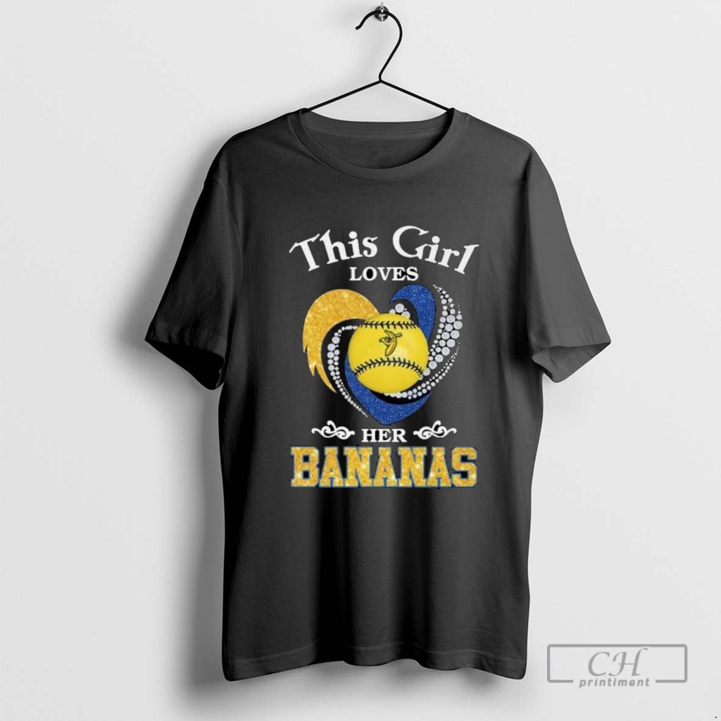 This Girl Loves Her Savannah Bananas Diamond Heart