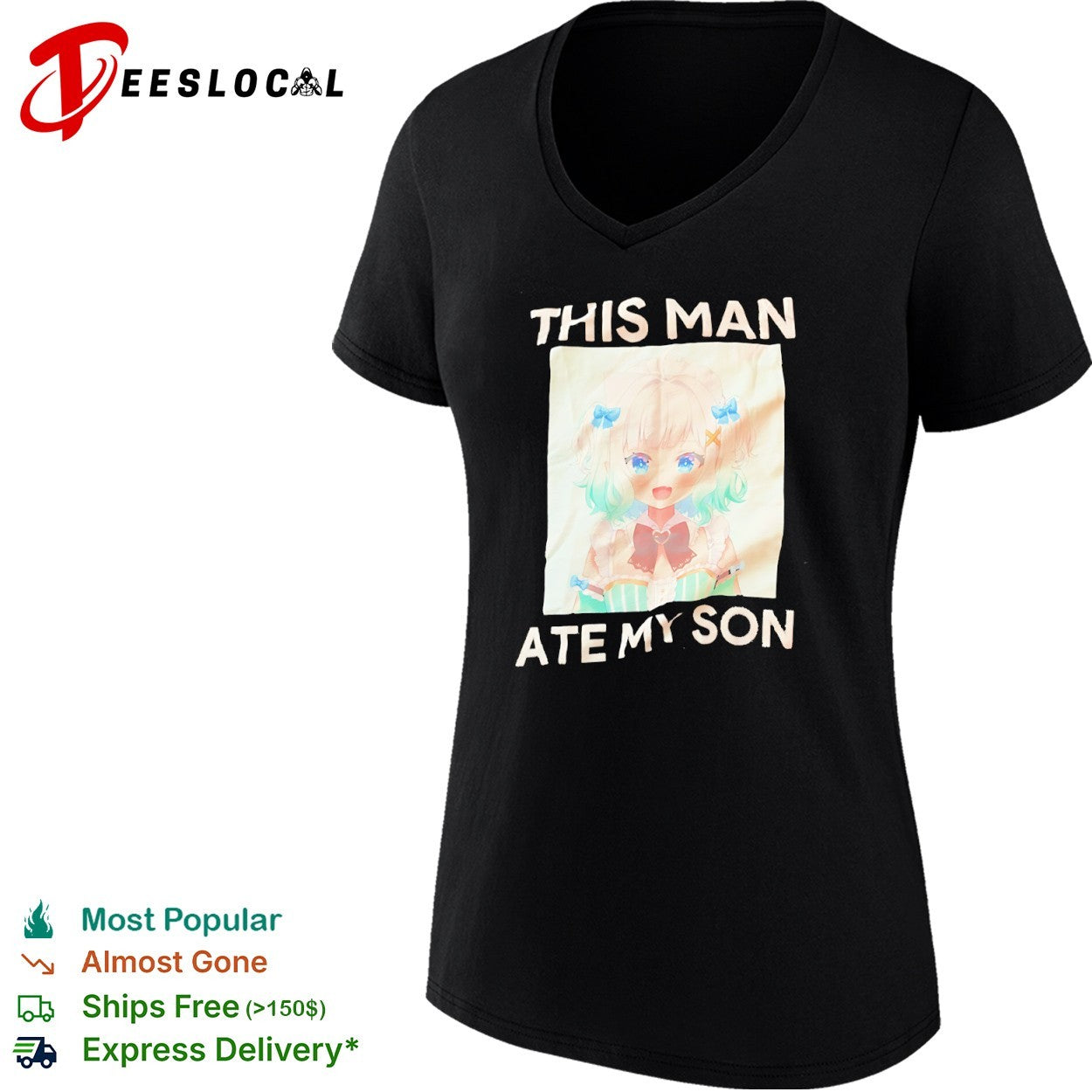 This Man Ate My Son Anime Girl Meme internet shirt