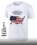 This is a Christian Nation United States Map shirt