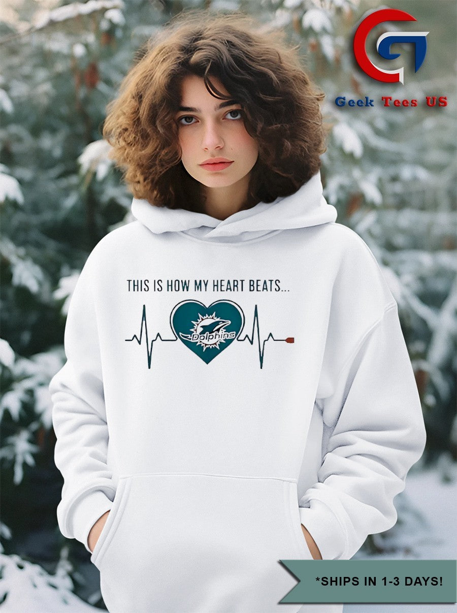 This is how my heart beats Miami Dolphins 2025 logo shirt