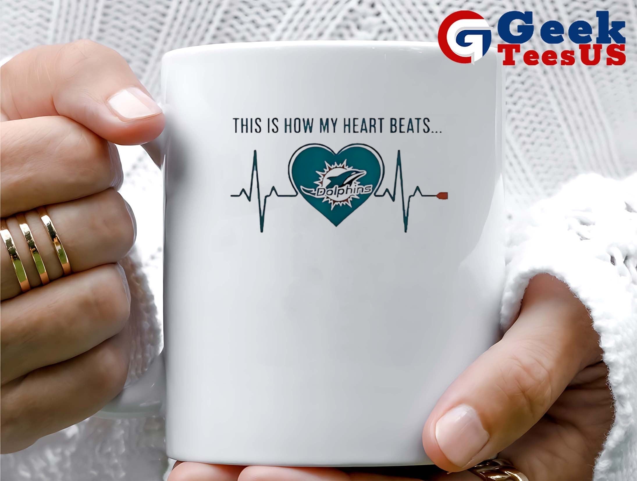 This is how my heart beats Miami Dolphins 2025 logo shirt