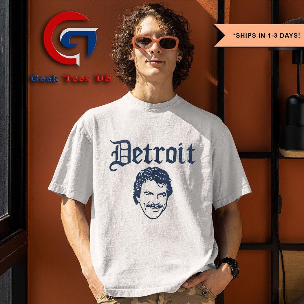 Thomas Magnum big head Detroit Tigers shirt