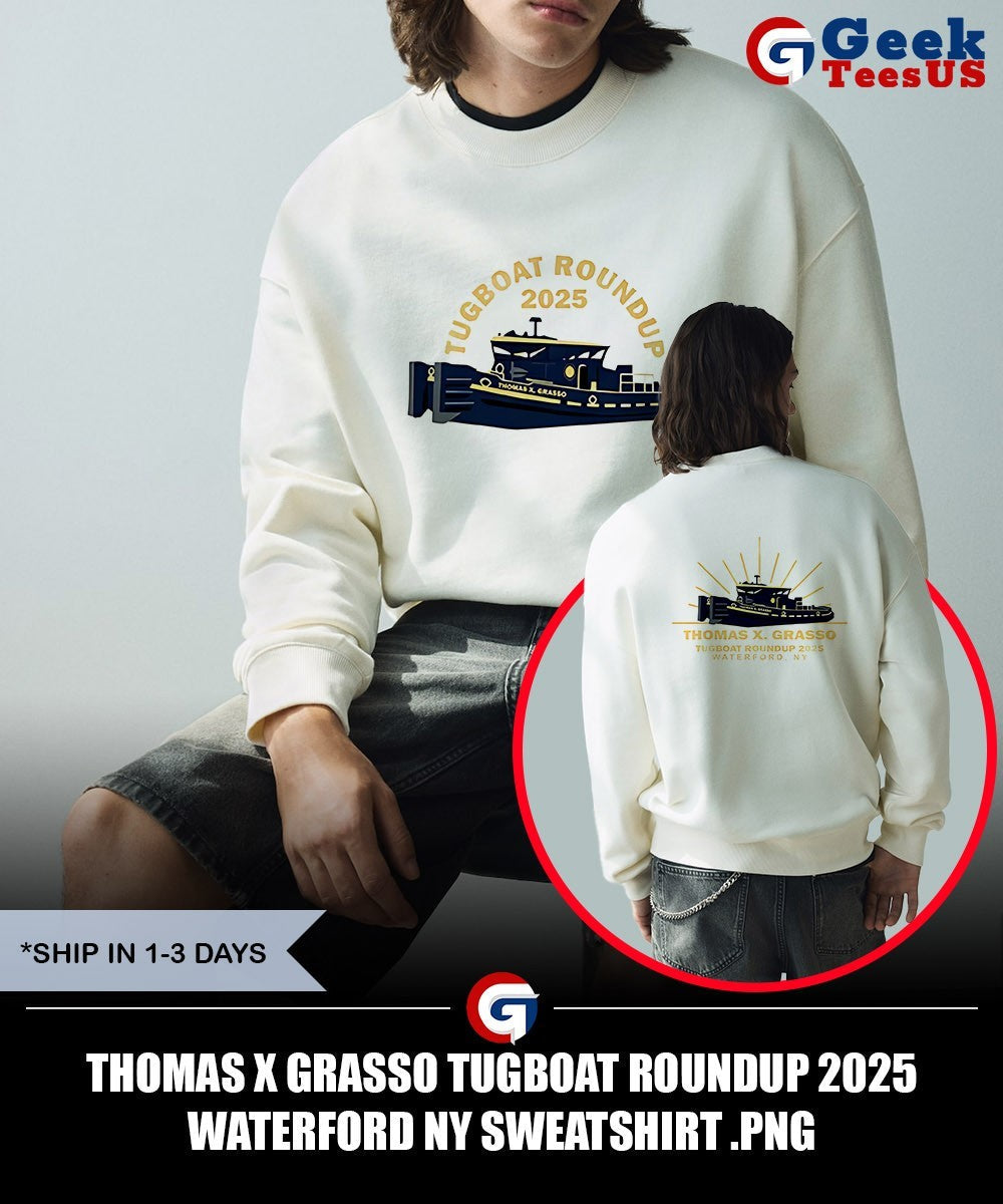 Thomas X Grasso Tugboat Roundup 2025 Waterford NY shirt