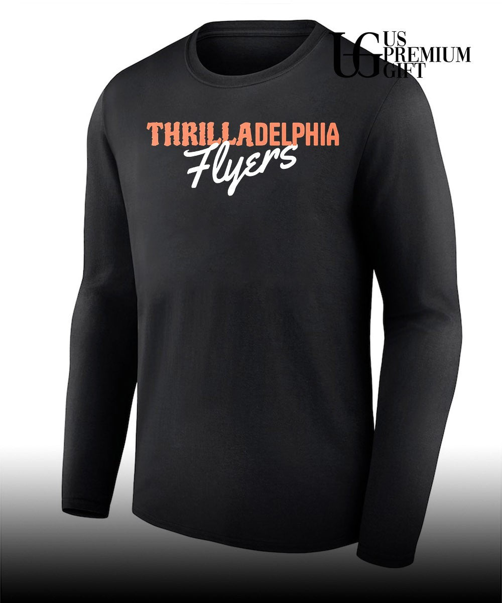 Thrilladelphia flyers logo shirt
