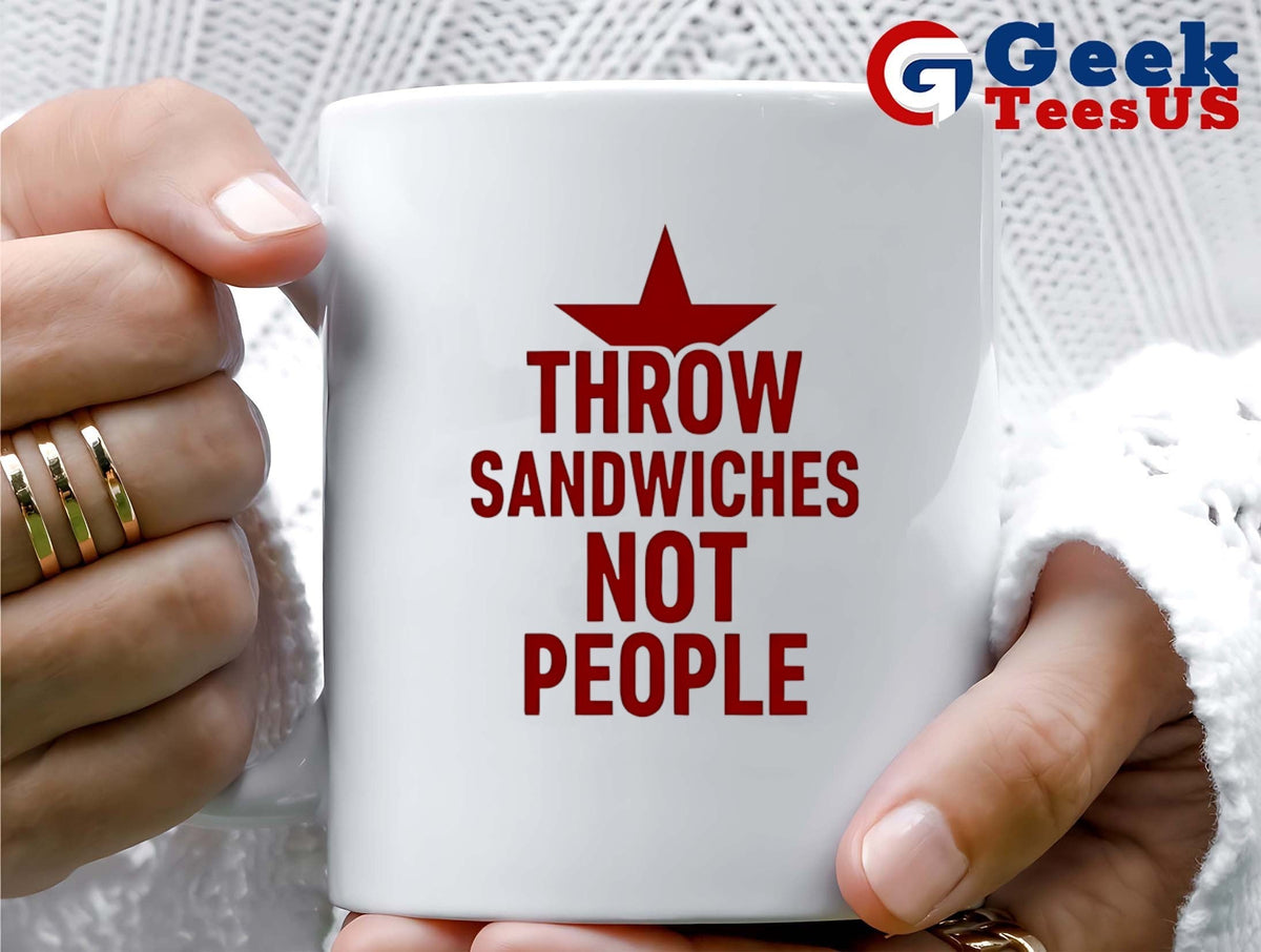 Throw Sandwiches not people Sandwich Guy shirt