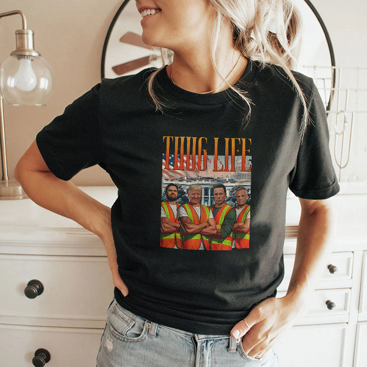 Thug Life Garbage Truck Trump JD Vance Robert Kennedy Elon Musk Shirt