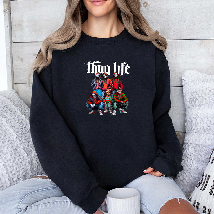 Thug Life Horror Movie Characters T Shirt