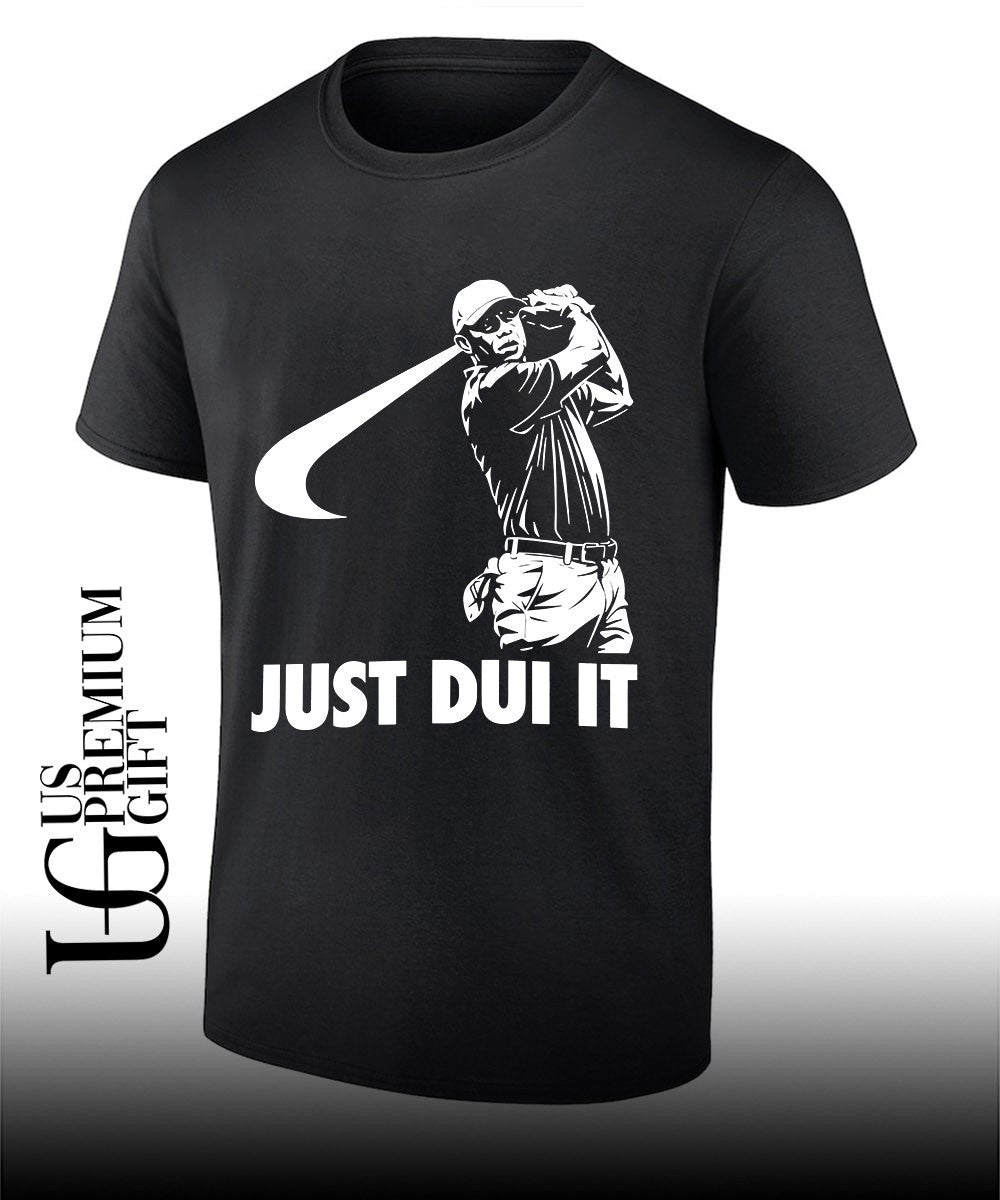 Tiger Woods Just DUT It logo shirt