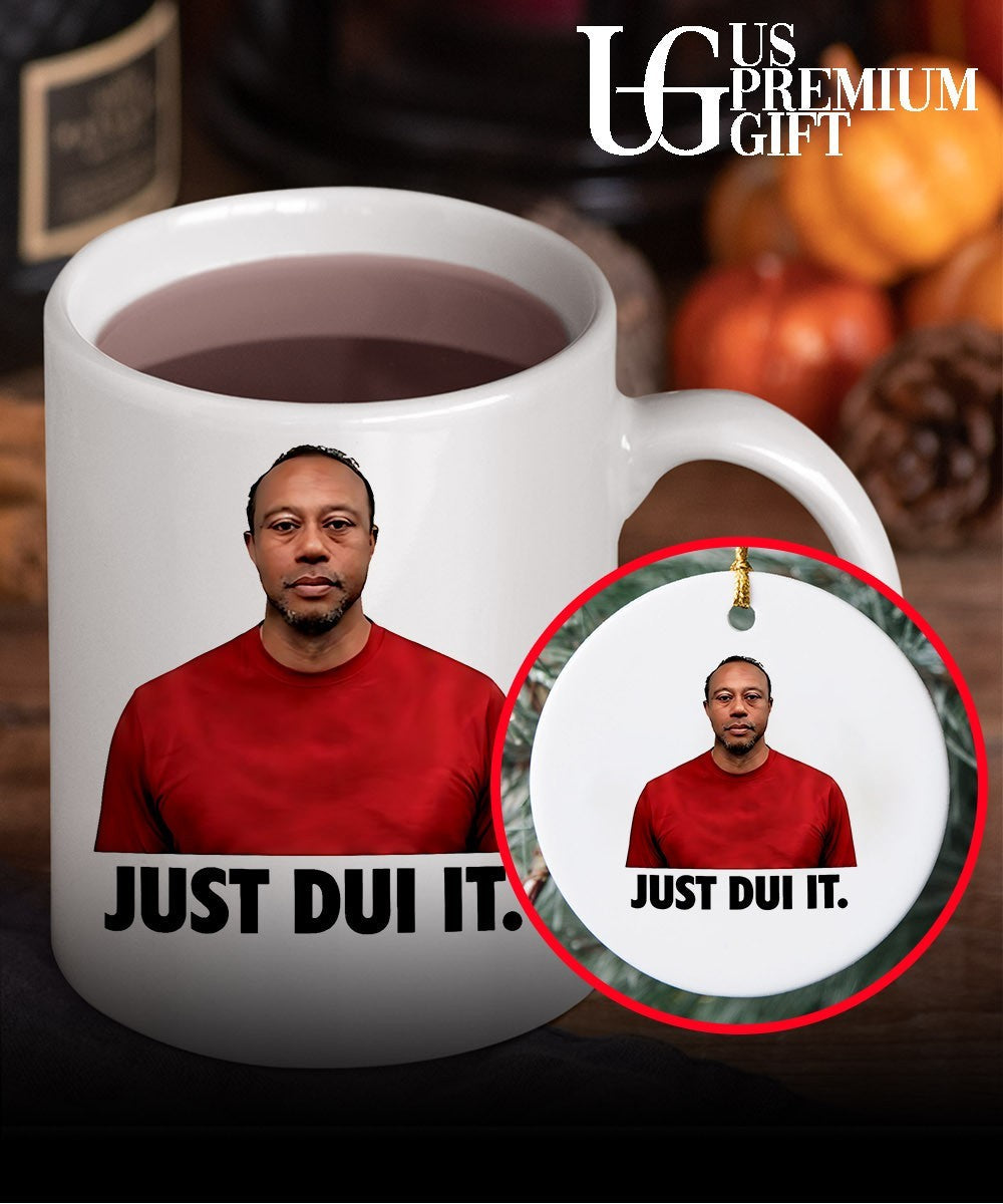 Tiger Woods Just Dui It mugshot shirt