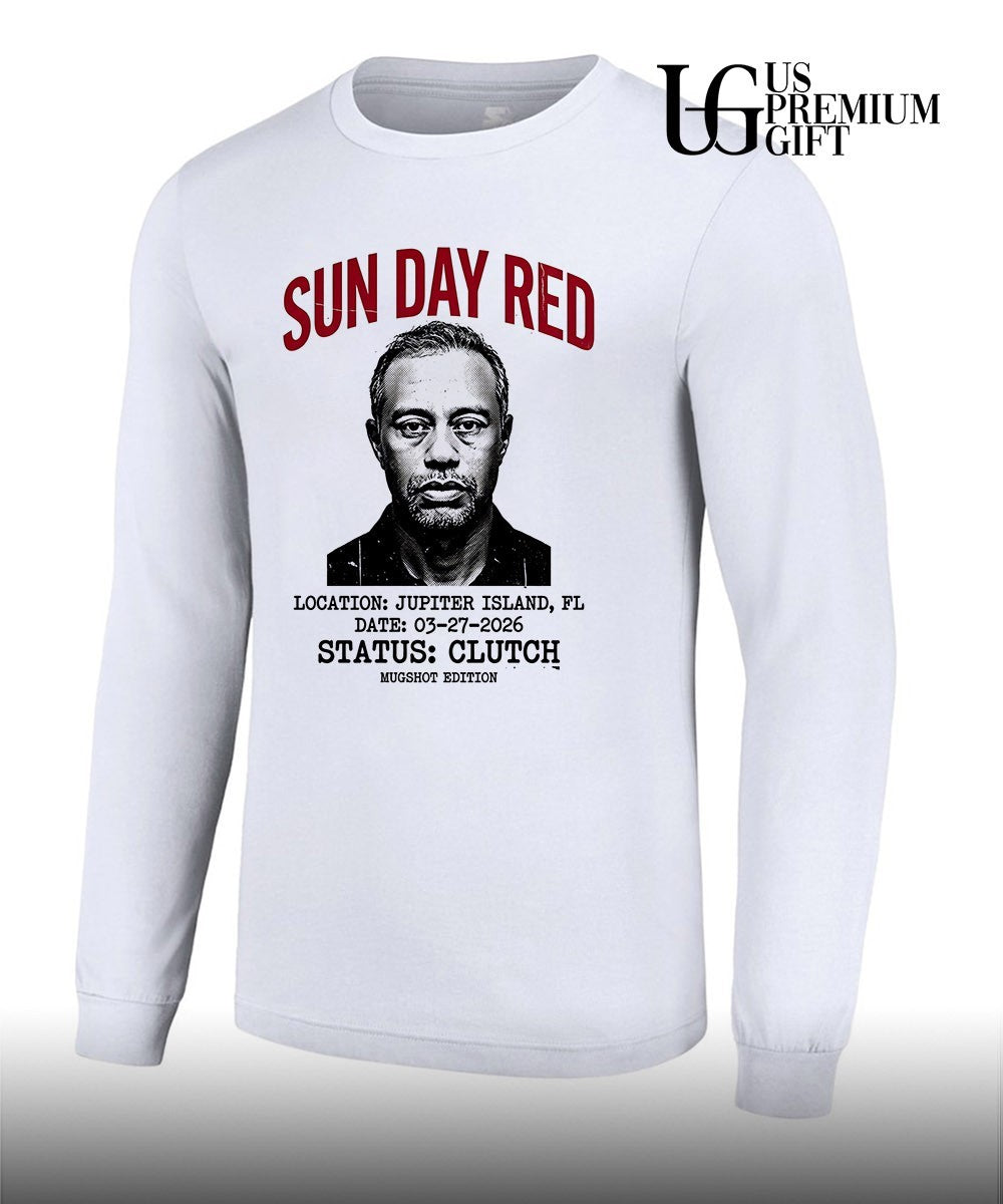 Tiger Woods Sun Day Red Mugshot shirt