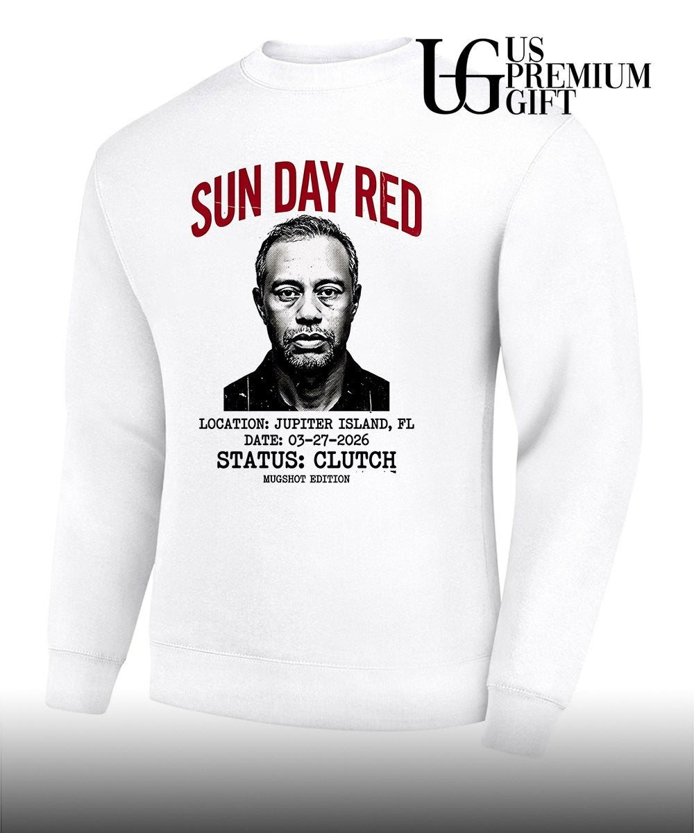 Tiger Woods Sun Day Red Mugshot shirt