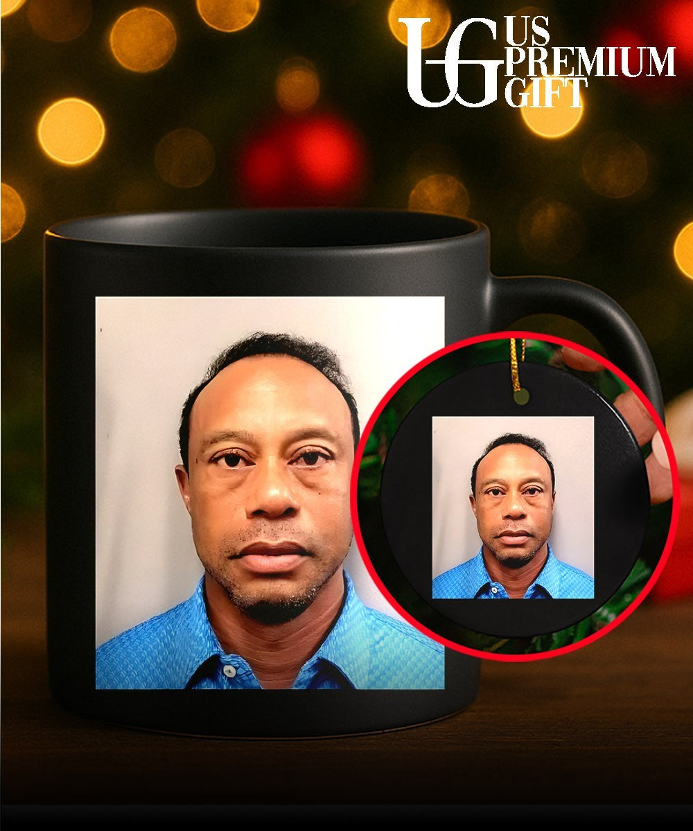 Tiger Woods mugshot 2026 portrait shirt