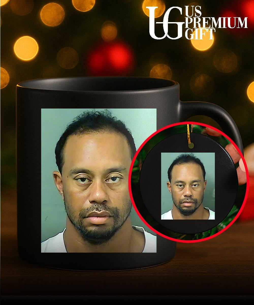 Tiger Woods mugshot shirt