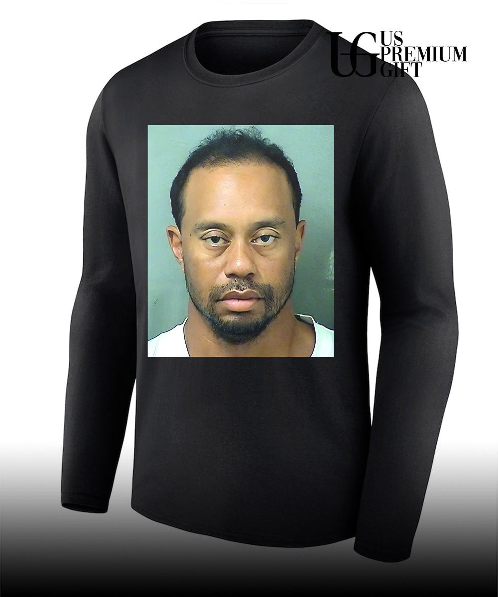 Tiger Woods mugshot shirt