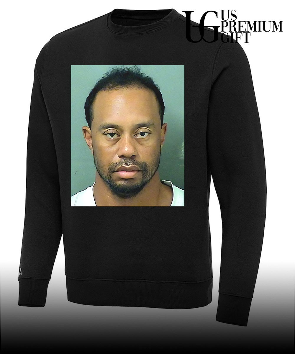 Tiger Woods mugshot shirt