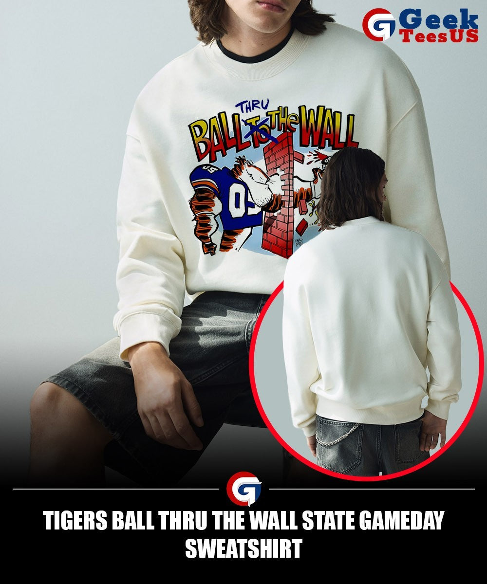 Tigers ball thru the wall State Gameday shirt