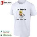 Tim Kasher SquarePants character with cigarette leaning on walker hips don’t lie shirt