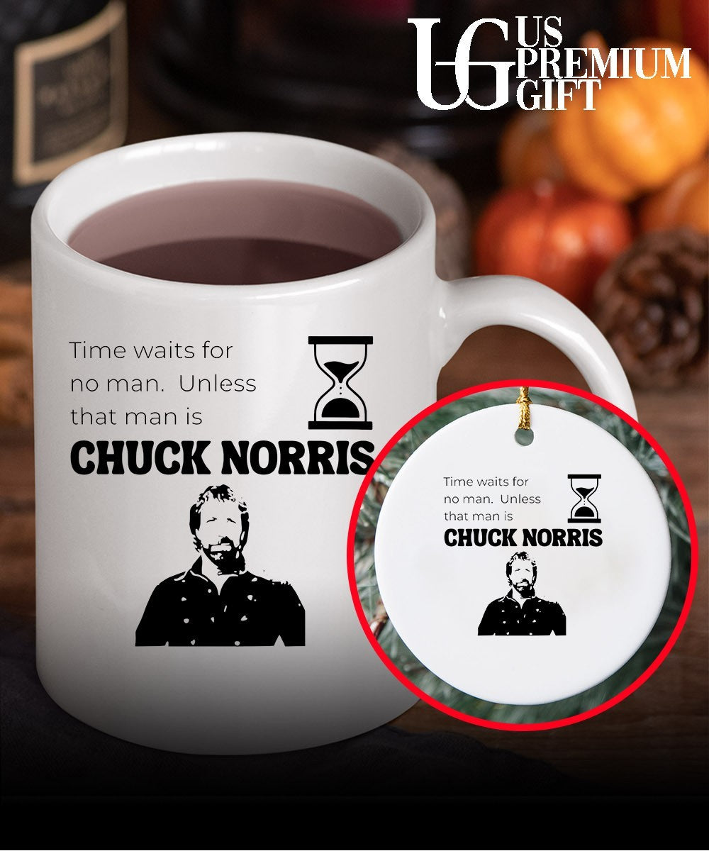 Time waits for no man unless that man is Chuck Norris shirt