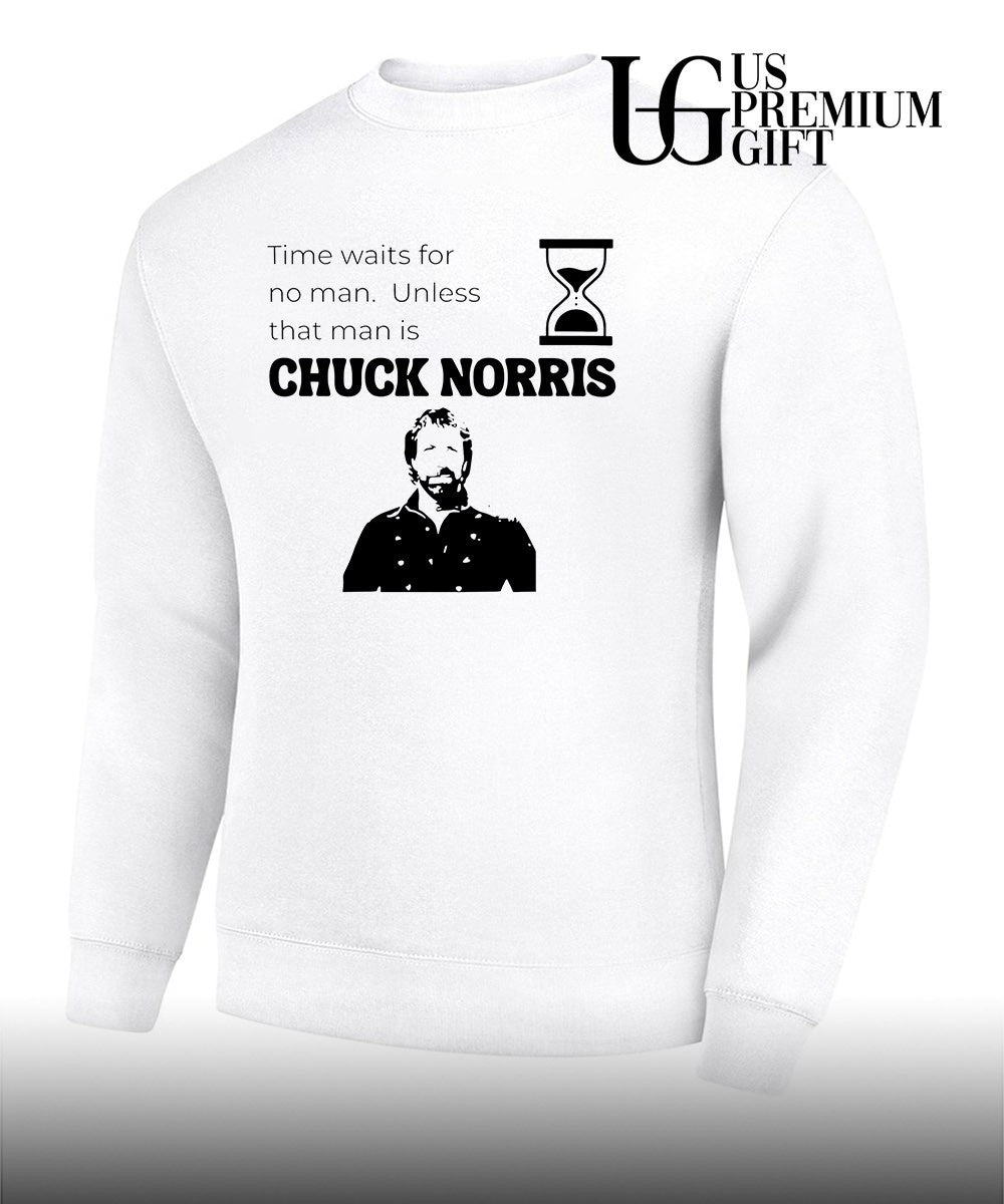 Time waits for no man unless that man is Chuck Norris shirt