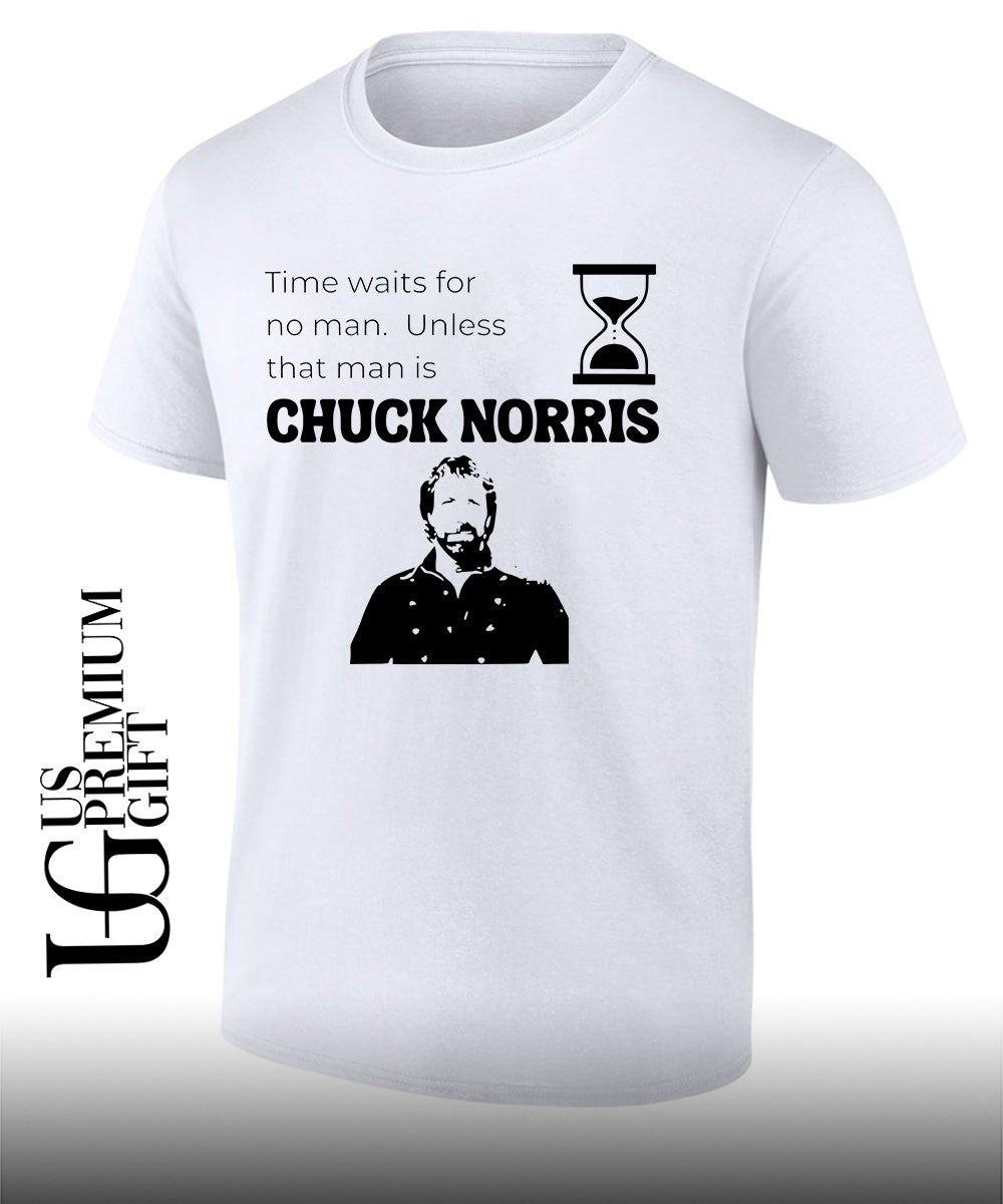Time waits for no man unless that man is Chuck Norris shirt