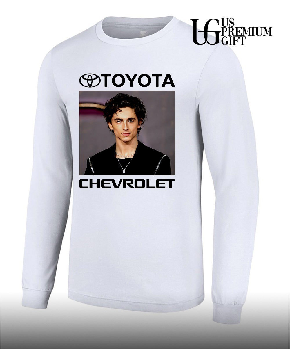 Timothée Chalamet Toyota Chevrolet shirt