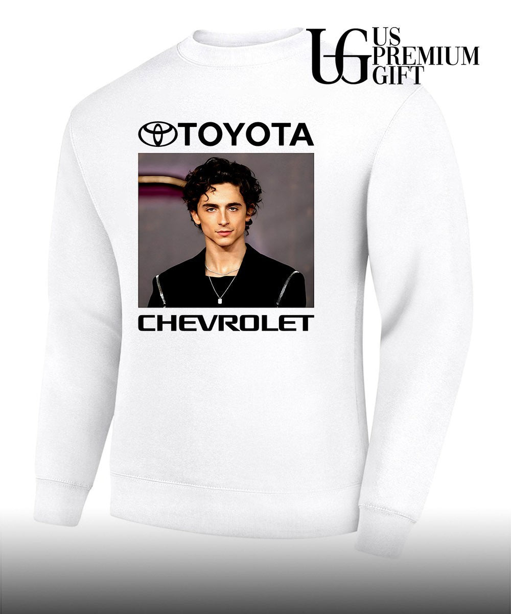 Timothée Chalamet Toyota Chevrolet shirt