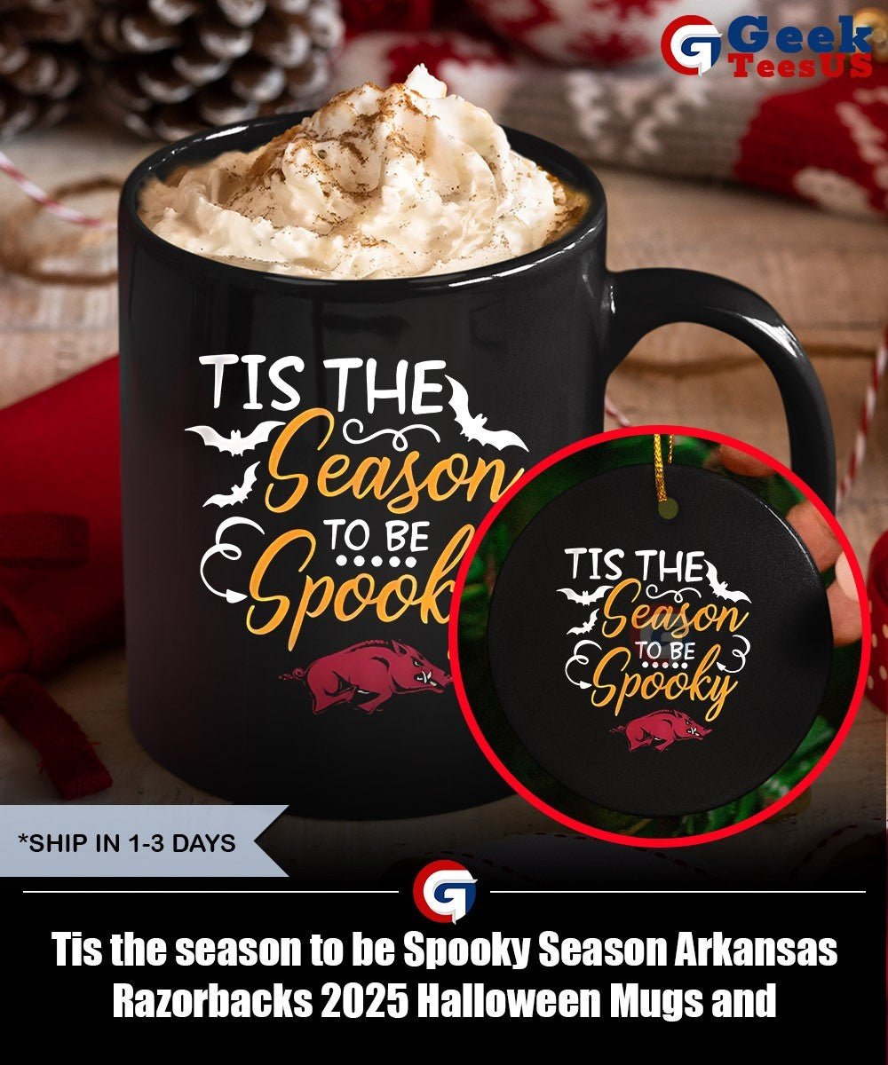 Tis the season to be Spooky Season Arkansas Razorbacks 2025 Halloween shirt