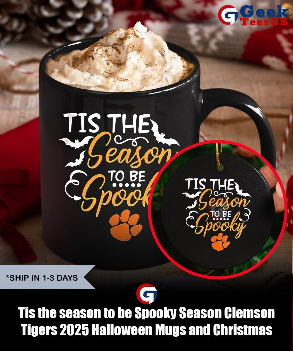 Tis the season to be Spooky Season Clemson Tigers 2025 Halloween shirt